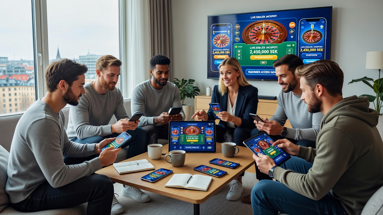 Mobile screen showing live dealer jackpot interface with payment options and real-time updates